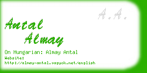 antal almay business card